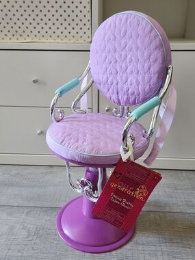 Our Generation Sitting Pretty Salon Chair - Lavender & Aqua 18"